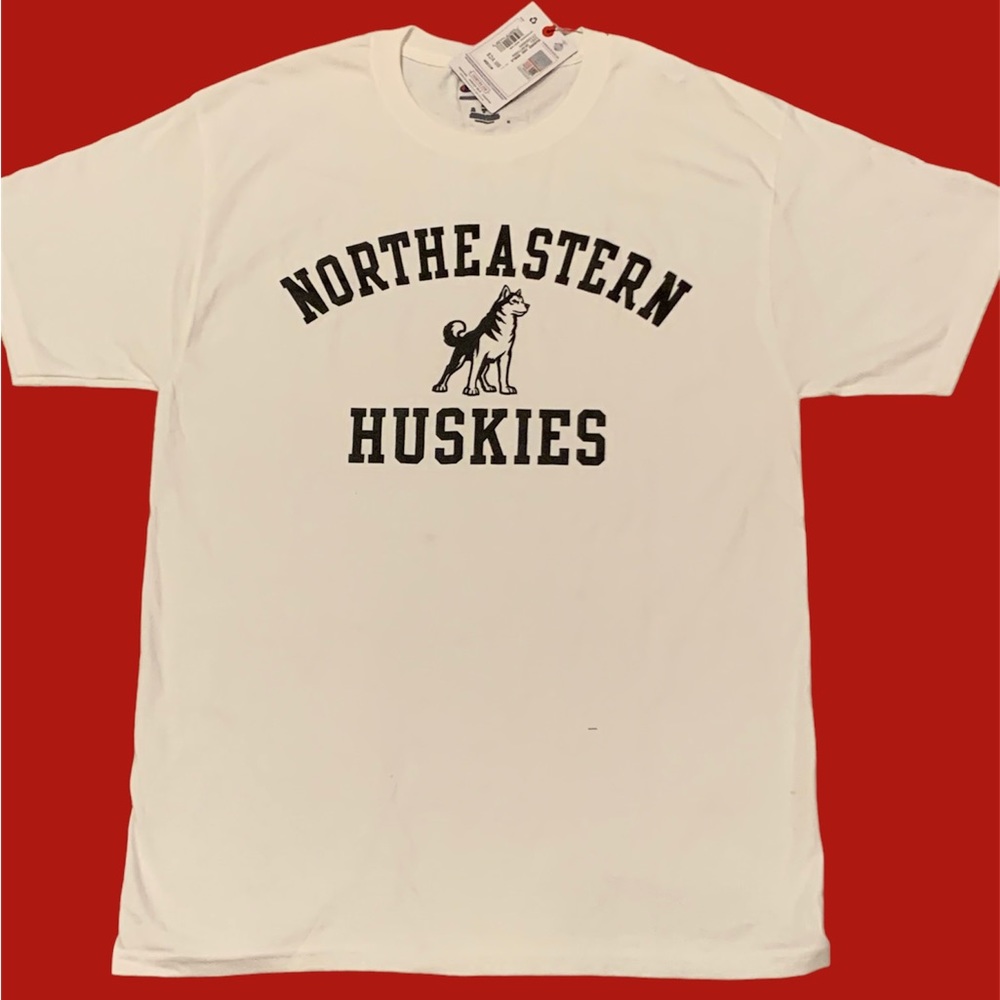 New with tag. Men’s Medium, Champion, Northeastern University, t-shirt.